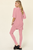 Double Take Full Size Round Neck Dropped Shoulder T-Shirt and Leggings Set