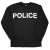 Police Long Sleeve T-Shirt Black