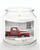 Courtside Market Red uptruck with wreath Candle Glass Jar with Glass Lid