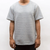 QUILTED SCALLOP TEE- GREY