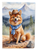 Finnish Spitz Cowboy Welcome Garden Flag