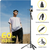 Phone Tripod 62" Selfie Stick for iPhone with Remote and 3W LED Light