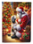 Havanese and Santa Claus Garden Flag