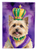 Cairn Terrier King of Mardi Gras Garden Flag