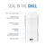 Stay-Chill Slim Can Cooler in Pearl White by HOST