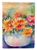 Chrysanthemums in Watercolor Garden Flag