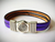 Spiral Leather Bracelet (Silver or Brass)