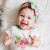 AnnLoren Baby Girls Layette Floral Onesie Pants Headband 3piece Gift Set Clothing