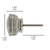 Set of Six Clear Faceted Glass Drawer Pull Knobs