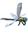 Dragonfly 21.65" Plush Stuffed Animal Insect