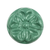Set of Six Green Embossed Floral Ceramic Drawer Pull Knobs