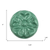 Set of Six Green Embossed Floral Ceramic Drawer Pull Knobs