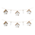 House and Tube Vase String Garland 