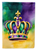 King's Mardi Gras Crown Garden Flag