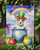 Jack Russell Terrier St Patrick's Day Garden Flag