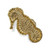 10" Gold Sea Horse Cast Iron Vanity Tray