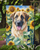 Anatolian Shepherd in Sunflowers Garden Flag