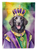 Curly-Coated Retriever King of Mardi Gras Garden Flag