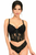 Lavish Sheer Lace Underwire Waist Cincher Corset