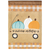 Welcome Autumn Wagon Fld Flag Burlap