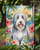 Bearded Collie Luau Garden Flag