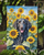 Curly-Coated Retriever in Sunflowers Garden Flag