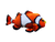 Clownfish Aquatic Plush Stuffed Animal 12" Fish
