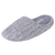 Women's Cozy Knit Memory Foam Slippers, Fleece Lined, Indoor Outdoor Rubber Sole