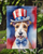 Fox Terrier Patriotic American Garden Flag