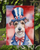 Fox Terrier Patriotic American Garden Flag