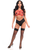BOXED Red Stretchy Body Harness with Gold Hardware