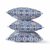 16 Blue Pink Paisley Indoor Outdoor Throw Pillow