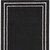 6' Black And Ivory Indoor Outdoor Runner Rug