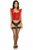 Lavish Patent Bustier Top with Ruffle Sleeves