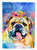 English Bulldog Hippie Dawg Garden Flag