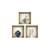 Set of Three Avi Faux Niche 3D Peel and Stick Wall Decals