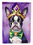 Boston Terrier King of Mardi Gras Garden Flag