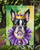Boston Terrier King of Mardi Gras Garden Flag