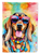 Doberman Pinscher Hippie Dawg Garden Flag