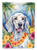 English Setter Luau Garden Flag