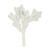 5" Blue And White Cast Iron Coral Wall Hook