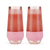 Champagne FREEZE Cooling Cups (set of 2)in Blush Tint by HO