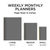 2026 Electric Red Medium Weekly Monthly Planner
