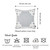 Homeroots Home Decor Light Grey and White Geometric Decorative Throw Pillow Cover, 18 x 18 inches