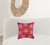 Homeroots Home Decor Set of Four 18 Inch x 18 Inches Red Zippered Polyester Christmas Snowflakes Throw Pillow
