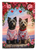 Skye Terrier Two Hearts Garden Flag