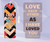 Tassel Bookmark Love Each Other As I