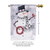 Flag Snowman With Berry Wreath 30x44