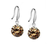 Colorful Diamonds in the Sky Drilled Austrian Crystal Diamond on a Sterling Silver hook earrings