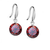Colorful Diamonds in the Sky Drilled Austrian Crystal Diamond on a Sterling Silver hook earrings